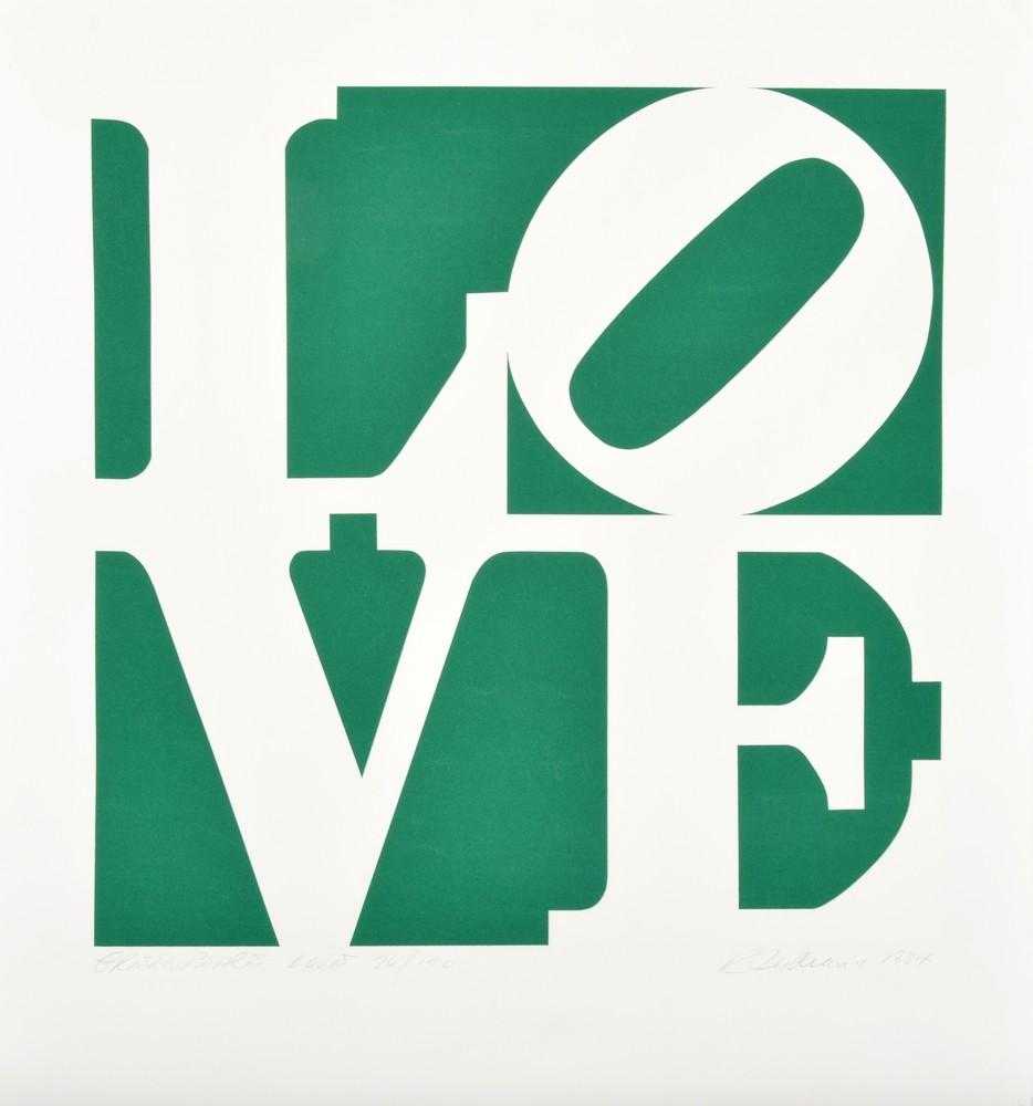 Robert Indiana, ‘Greenpeace Love’, 1994, Print, Silkscreen on wove paper, Greenpeace, Numbered, Dated