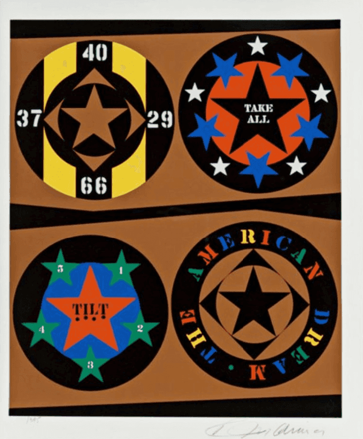 Robert Indiana, ‘The American Dream (Tilt)’, 1996, Print, Color screenprint on wove paper, null, Numbered