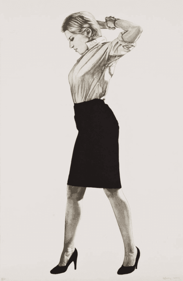 Robert Longo, ‘Cindy’, 2002, Print, Lithograph on Rives BFK paper, Wolfryd-Selway Fine Art, Numbered, Dated