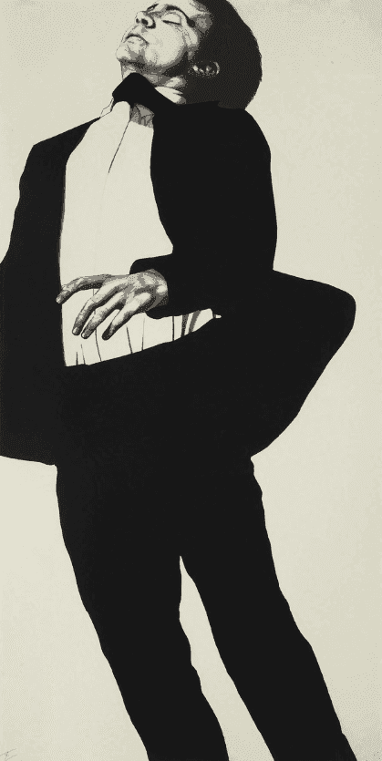 Robert Longo, ‘Jonathan’, 1988, Print, Lithograph on rag paper, Editions Shellmann, Numbered, Dated