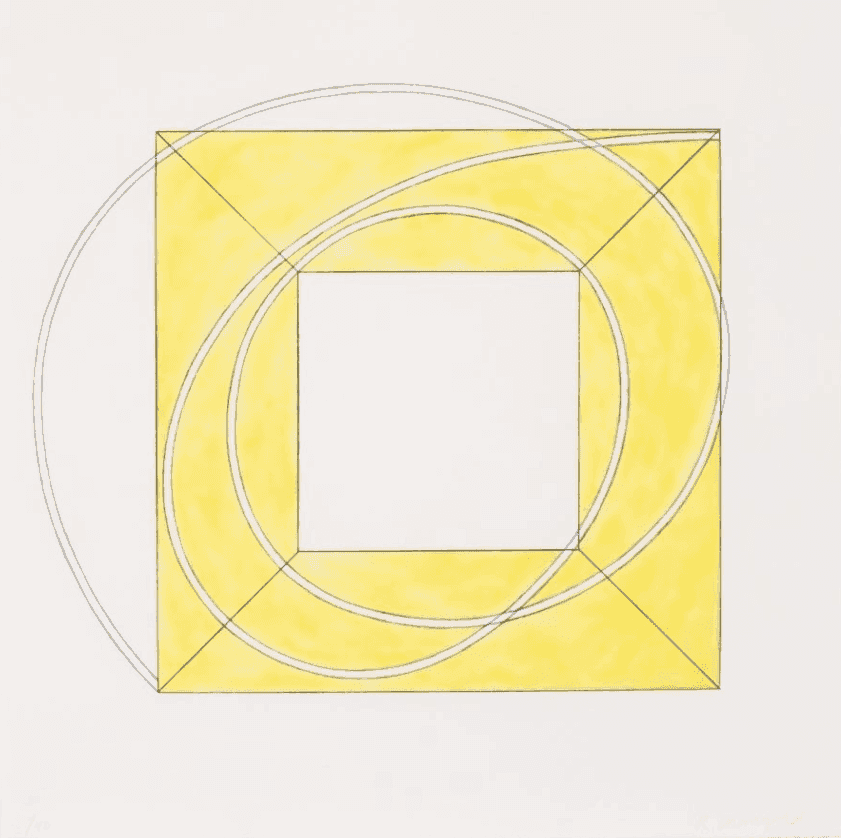 Robert Mangold, ‘Framed Square with Open Center (B)’, 2013, Print, Soft-ground etching & aquatint on Hahnemuhle Copperplate paper, null, Numbered