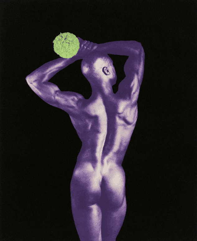 Robert Mapplethorpe, ‘Ken Moody V’, 1985, Print, Single color photogravure with watercolor and flocking, Graphicstudio/USF, 