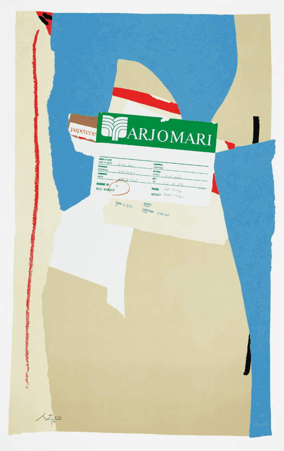 Robert Motherwell, ‘America - La France Variations II’, 1984, Print, Lithograph and collage, null, Numbered