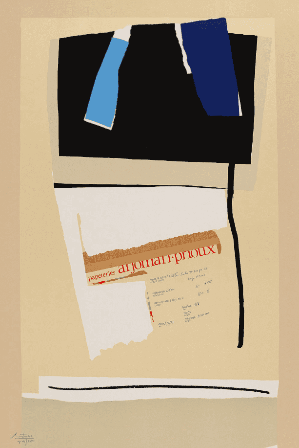 Robert Motherwell, ‘America La France Variations VI’, 1984, Print, White Arches Cover paper, null, Numbered