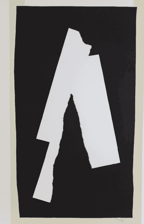 Robert Motherwell, ‘Black Sounds’, 1984, Print, Lithograph, relief print, and collage, null, Numbered
