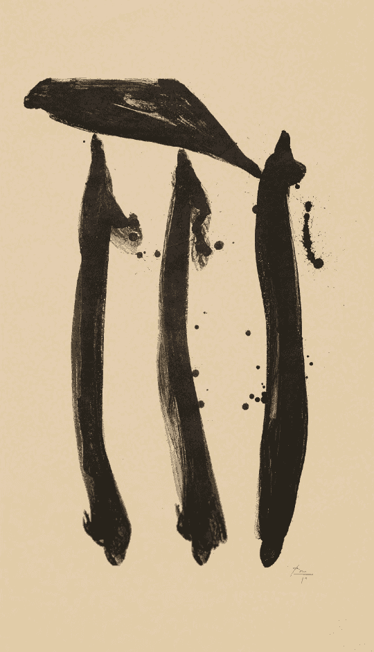 Robert Motherwell, ‘El General, State I’, 1980, Print, Lithograph, on natural Sekishu handmade paper, with full margins, Tyler Graphics Ltd., Numbered