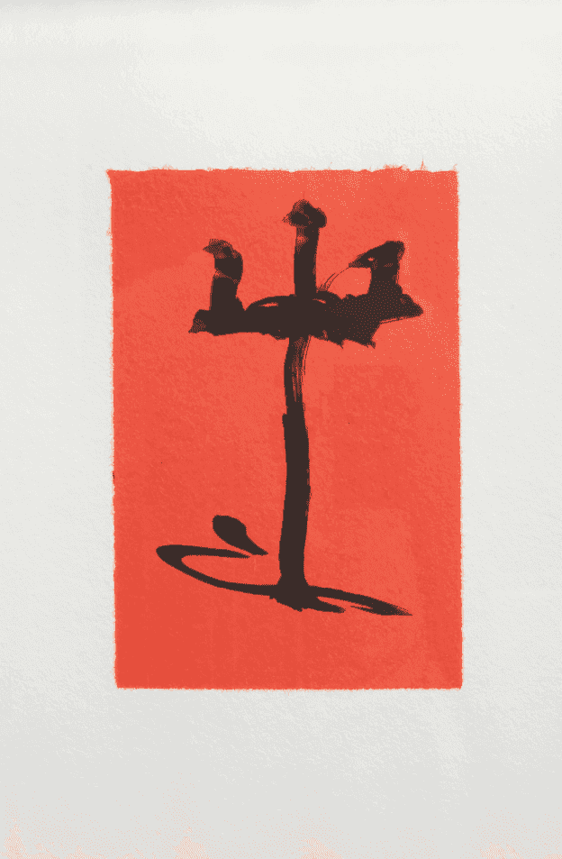 Robert Motherwell, ‘Gypsy Curse’, 1983, Print, Original lithograph printed on black ink on chine apliqué, Tyler Graphics Ltd.,