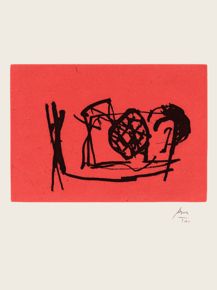 Robert Motherwell, ‘Midnight’, 1988, Print, Etching in colors on Johannot, null, Numbered