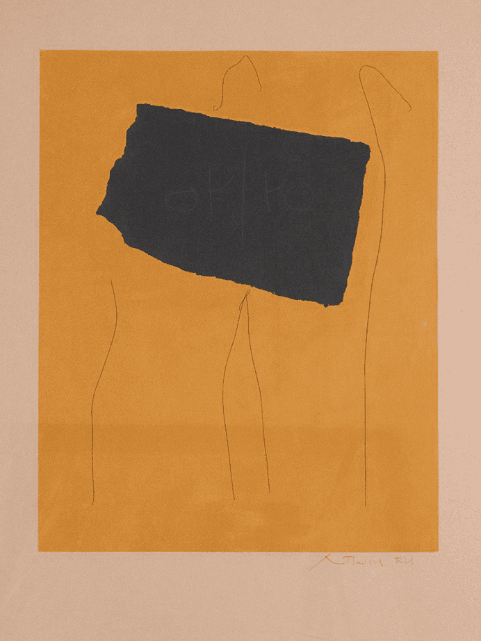 Robert Motherwell, ‘Oy - Yo’, 1978, Print, Aquatint with etching and collage in colors on BFK Rives paper, null, Numbered