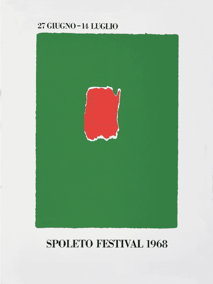 Robert Motherwell, ‘Spoleto Festival’, 1968, Print, Screenprint poster on paper, Spoleto Festival, Spoleto, Numbered