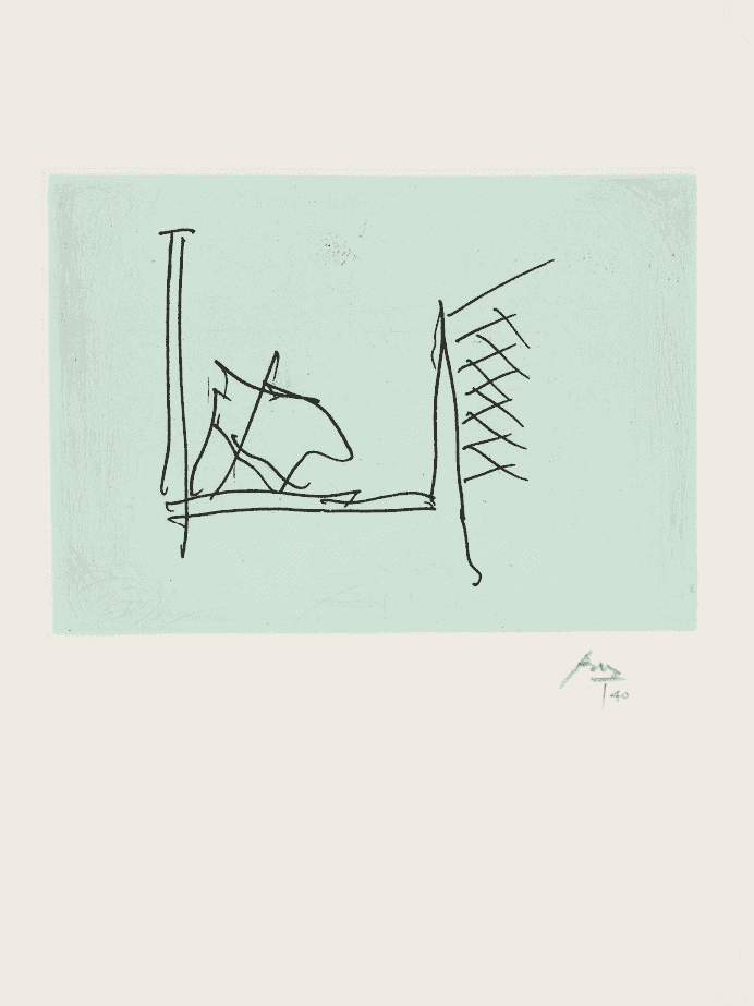 Robert Motherwell, ‘The Hospital’, 1988, Print, Etching in colors on Johannot, null, Numbered