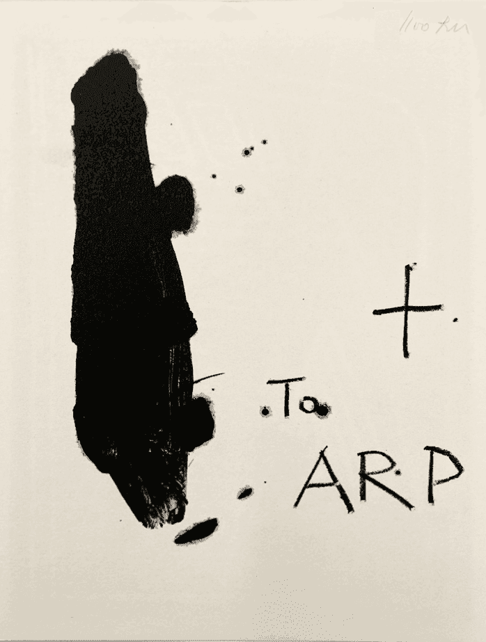Robert Motherwell, ‘To Arp’, 1967, Print, Original lithograph on wove paper, Galerie Im Erker, Numbered