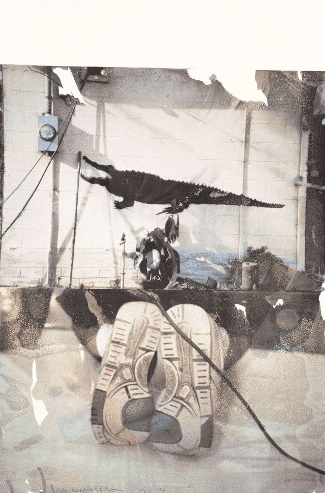 Robert Rauschenberg, ‘Environment’, 1994, Print, Lithograph with vegetable dye water transfer on Arches Infinity paper, null, Numbered, Dated