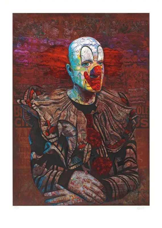 Ron English, ‘Coulrophobic Clown’, 29-11-2012, Print, Pigment print with silkscreen gloss on Somerset Enhanced Satin 330gsm paper, Lazarides Editions, Numbered