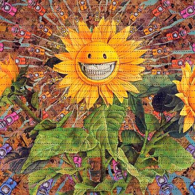 Ron English, ‘Growing Grins’, 21-12-2021, Print, Archival Pigment Print on Perforated Blotter Paper, 1xRUN, Numbered