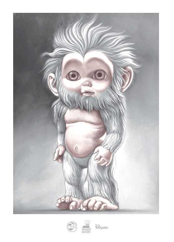 Ron English, ‘Little Bigfoot’, 13-06-2013, Print, Screenprint, Popaganda, Numbered