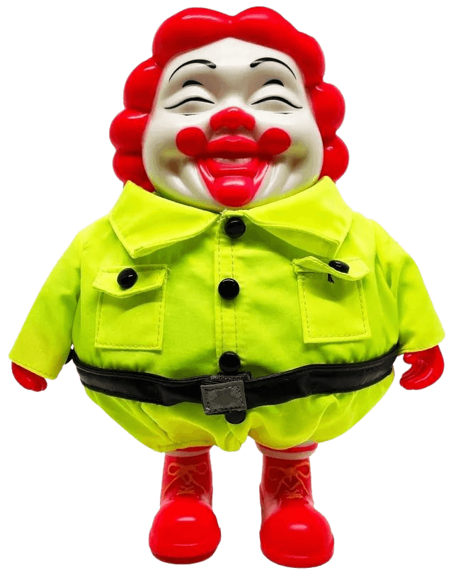 Ron English, ‘MC Supersized Yellow Grin (Serving the People)’, 2021, Sculpture, Vinyl, POPaganda, 