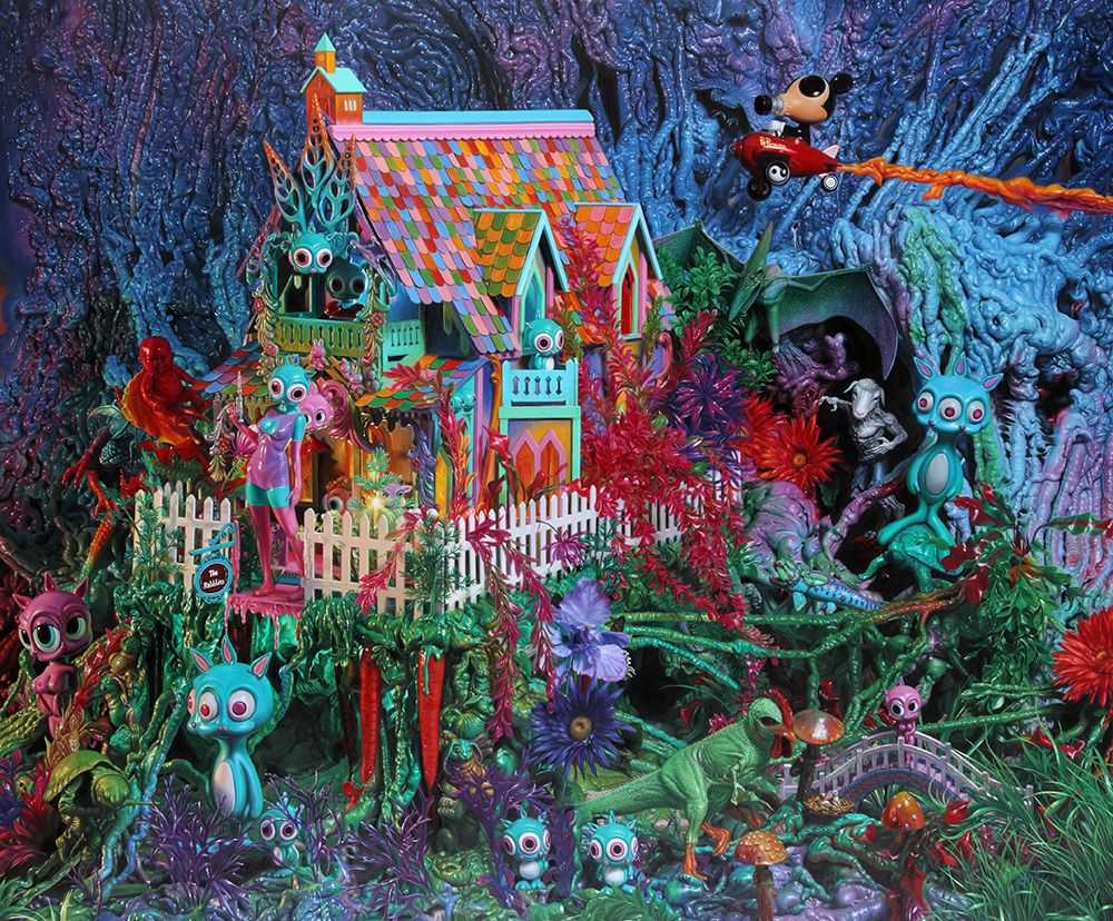 Ron English, ‘Rabbbit House’, 19-12-2013, Print, Pigment print, Corey Helford Gallery, Numbered