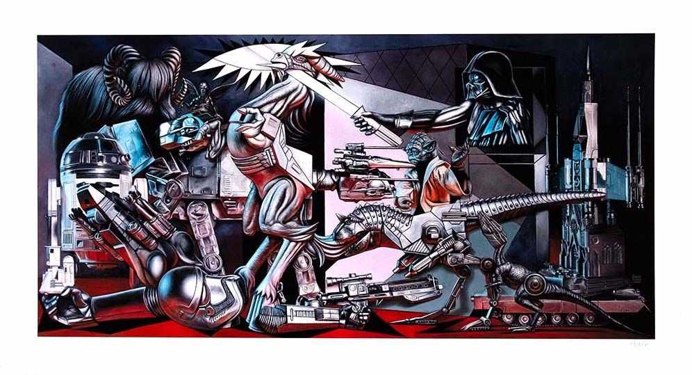Ron English, ‘Star Wars Guernica’, 04-05-2020, Print, Archival Pigment Print on 290gsm Moab Fine Art Paper, 1xRUN, Numbered
