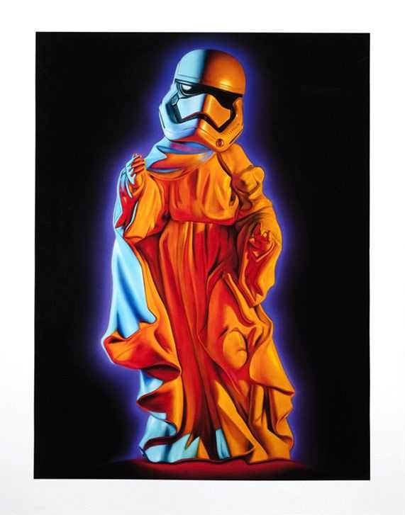 Ron English, ‘Stormtrooper Messiah’, 04-05-2021, Print, Archival Pigment Print on 290gsm Moab Fine Art Paper, 1xRUN, Numbered