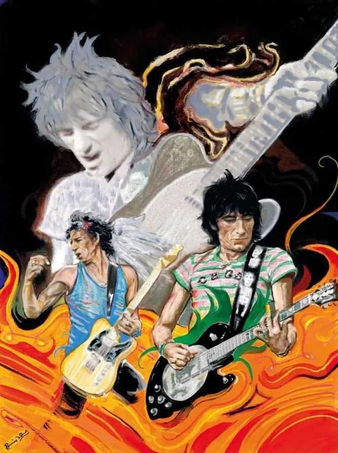 Ronnie Wood, ‘Black Limo (The Famous Flames)’, 2011, Print, Fine art print, null, Numbered