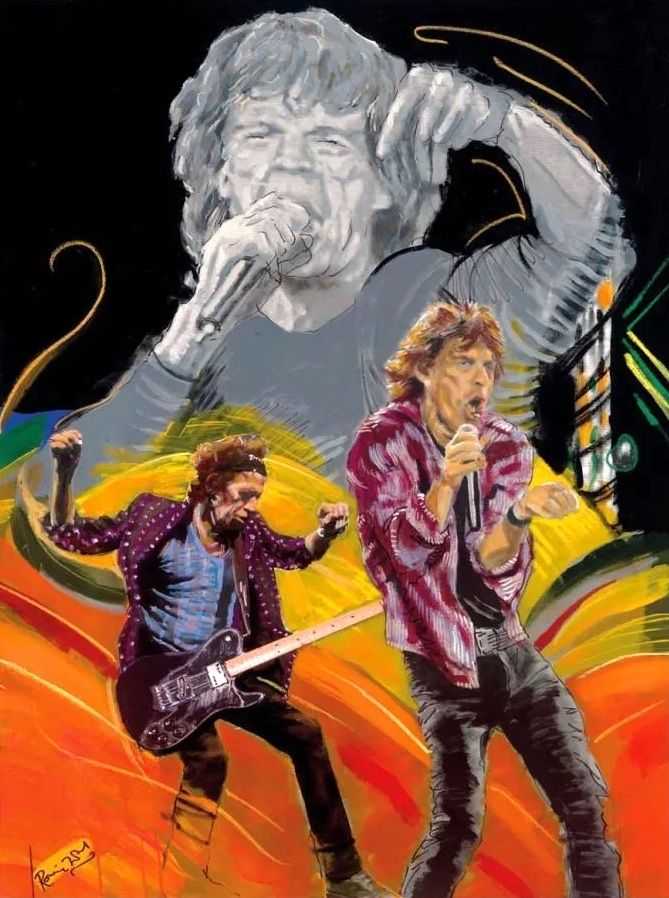 Ronnie Wood, ‘RIP This Joint (The Famous Flames)’, 2011, Print, Fine art print, null, Numbered