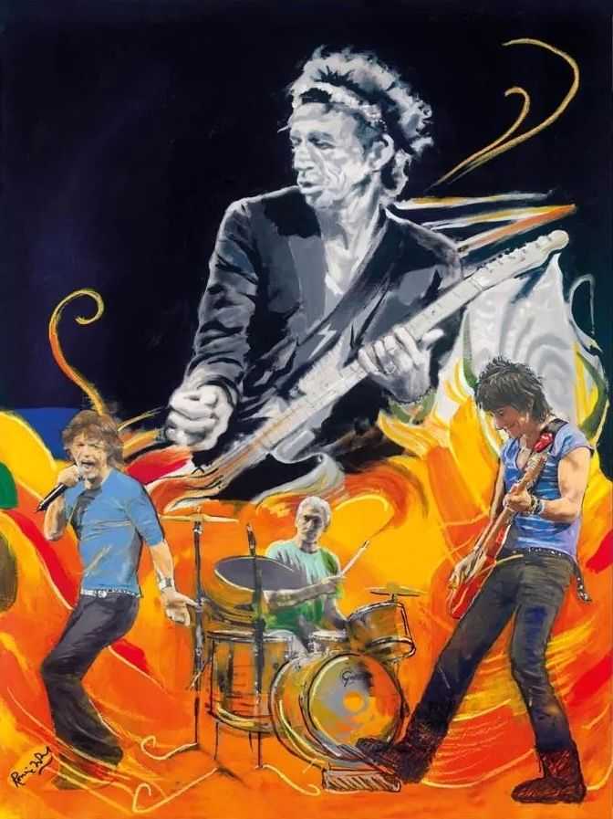 Ronnie Wood, ‘Wah Wah (The Famous Flames)’, 2011, Print, Fine art print, null, Numbered