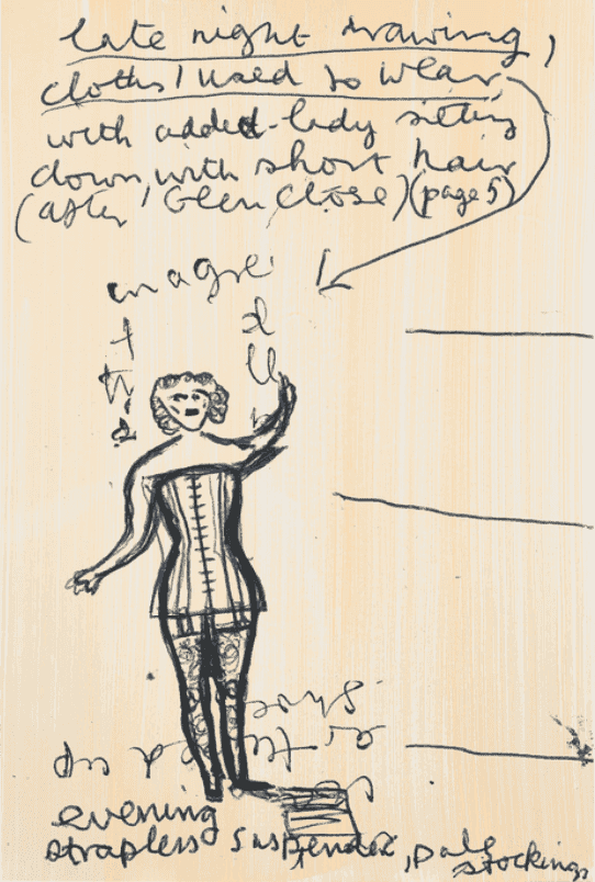 Rose Wylie, ‘Late Night Drawing, Clothes’, 2019, Print, Lithograph on Somerset Paper, null, Numbered