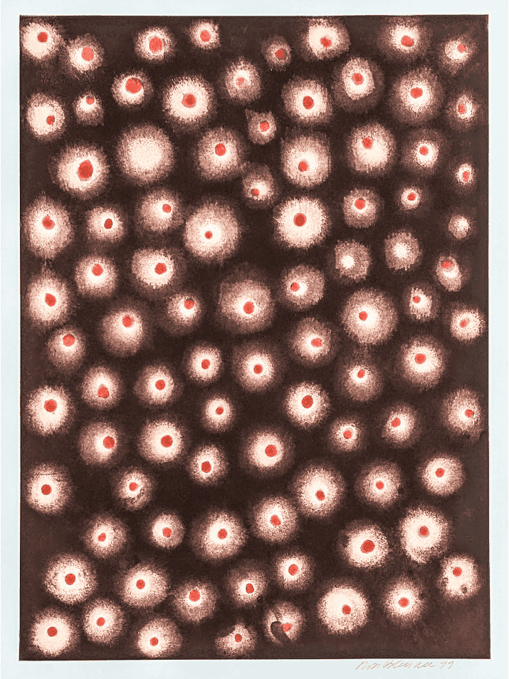 Ross Bleckner, ‘Antibody Diversity’, 1999, Print, Color aquatint and spitbite on Somerset wove paper., Paulson Bott Press, Numbered, Dated