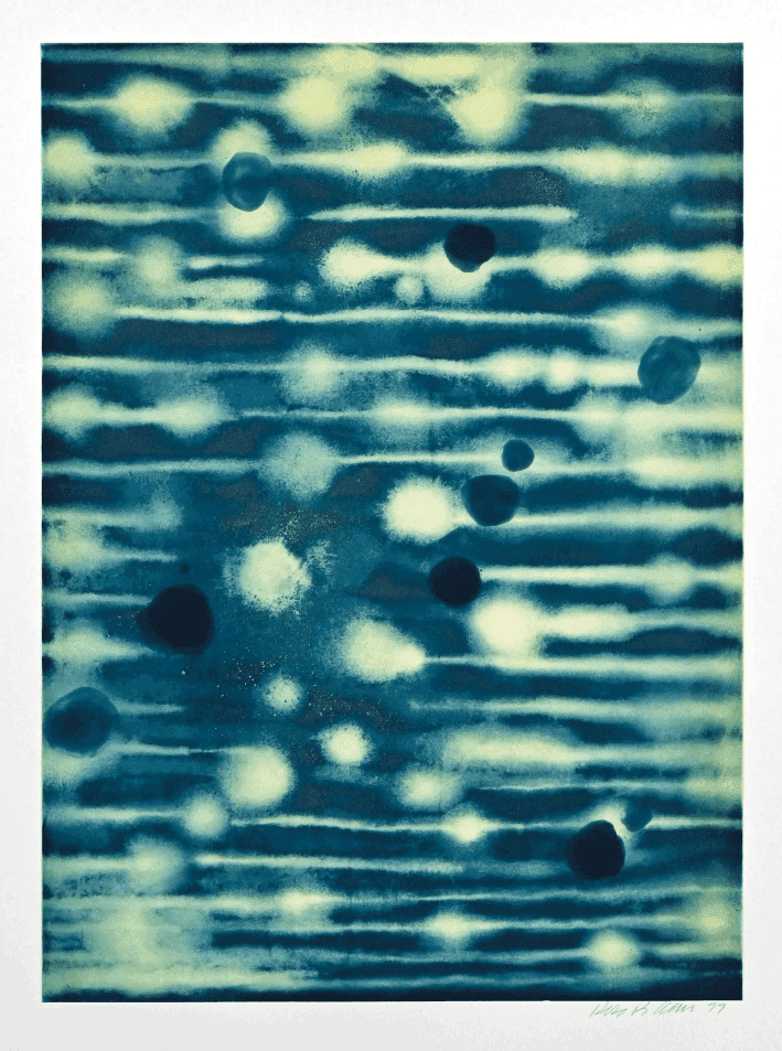 Ross Bleckner, ‘Bonds & Proteins’, 1999, Print, Color aquatint and spitbite aquatint on Somerset white paper, Paulson Bott Press, Numbered, Dated
