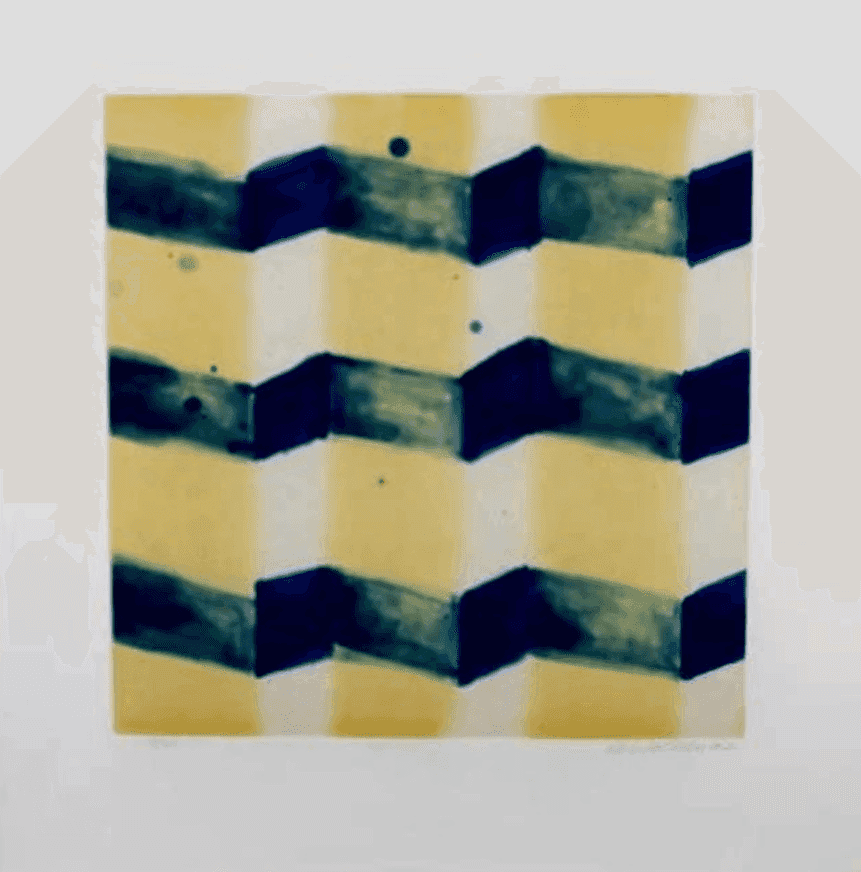 Ross Bleckner, ‘D Loop’, 2002, Print, Etching, Aquatint, null, Numbered, Dated