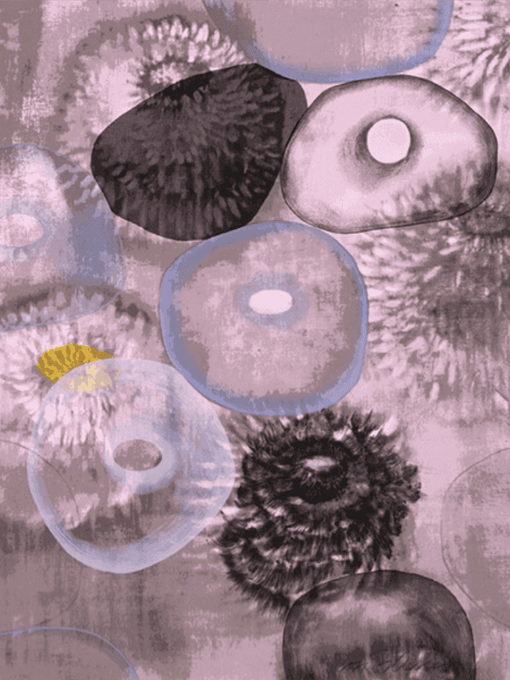 Ross Bleckner, ‘Happiness For Instance I’, 1997, Print, 17 color screenprint, null, Numbered
