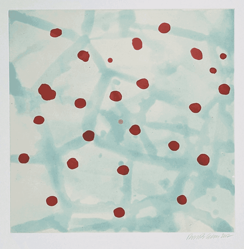 Ross Bleckner, ‘Immunity’, 2002, Print, Color aquatint etching with chine collé., Paulson Bott Press, Numbered, Dated