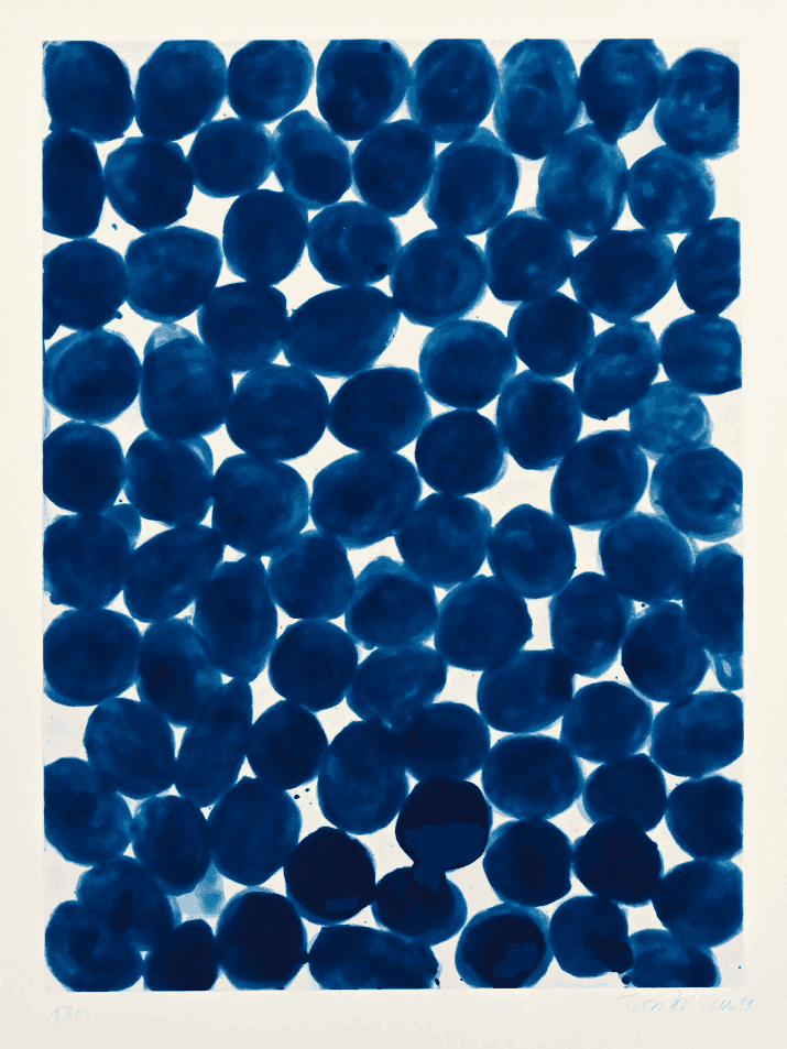 Ross Bleckner, ‘Rearrangement’, 1999, Print, Color aquatint with chine collé on Somerset white paper, Paulson Bott Press, Numbered, Dated