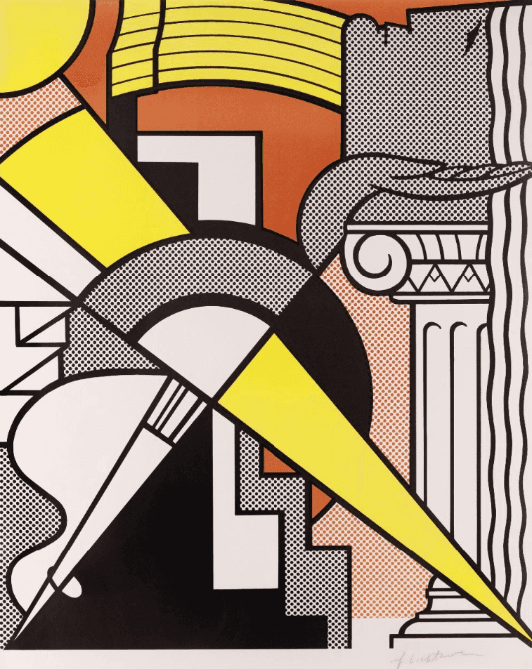 Roy Lichtenstein, ‘Arrow and Column’, 1967, Print, Lithograph, Stedelijk Museum, Numbered