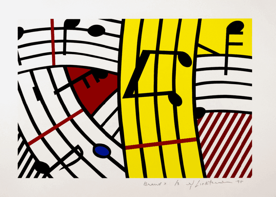 Roy Lichtenstein, ‘Composition IV’, 1995, Print, Silkscreen on paper, null, Numbered