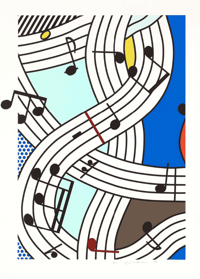 Roy Lichtenstein, ‘Composition I’, 1996, Print, Screenprint on Lanaquarelle watercolor paper., Gemini G.E.L., Numbered, Dated