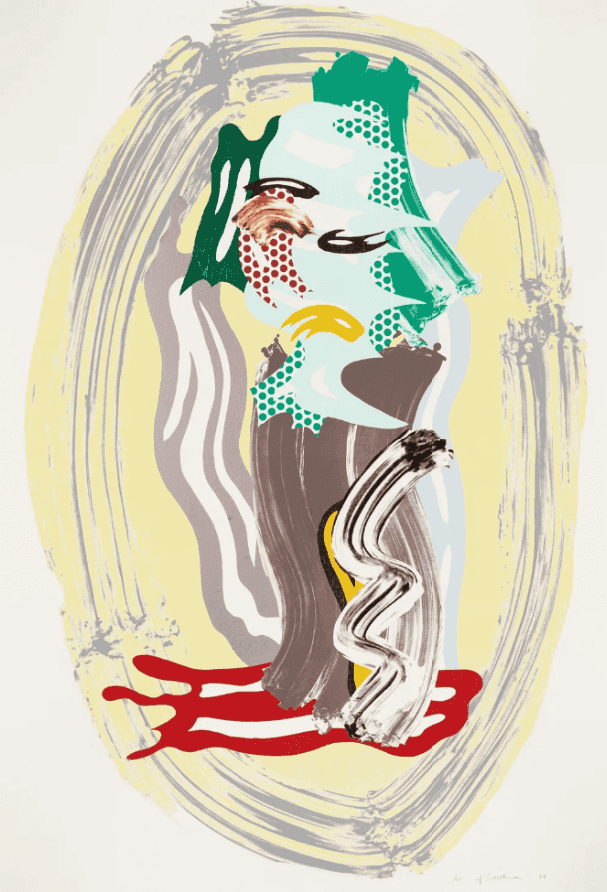 Roy Lichtenstein, ‘Green Face’, 1989, Print, Color lithograph, waxtype, woodcut, and screenprint on cold-pressed Saunders Waterford paper, null, Numbered, Dated