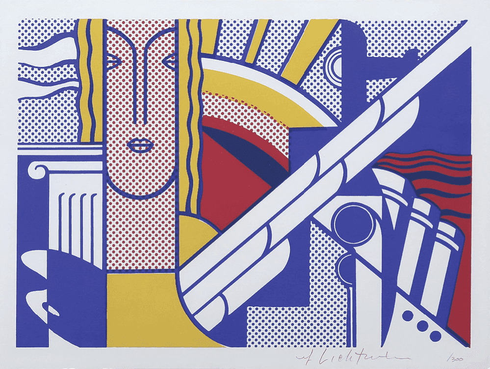 Roy Lichtenstein, ‘Modern Art Poster’, 1967, Print, Screenprint in 3 colours on smooth ivory wove paper, Leo Castelli Gallery, Numbered