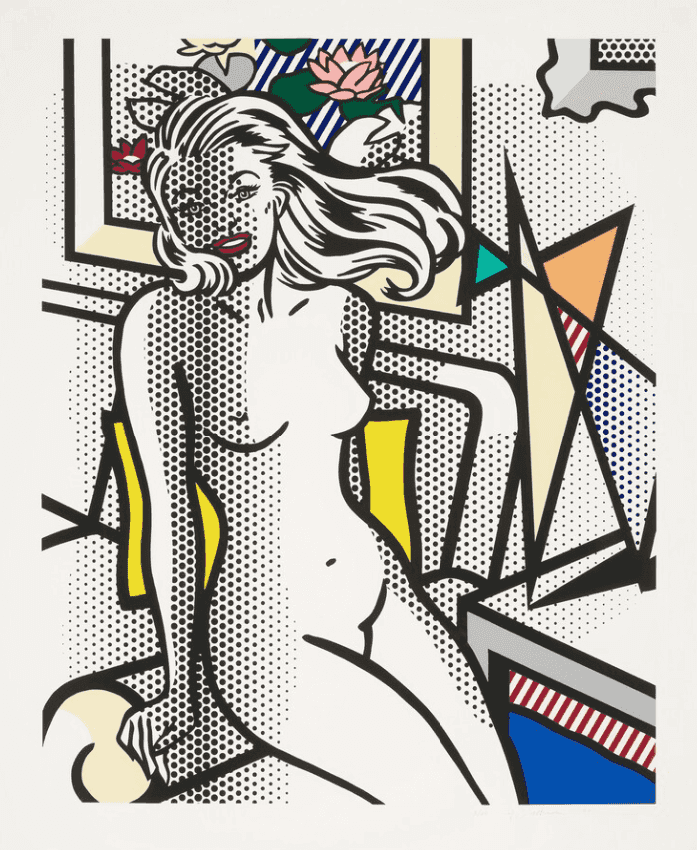 Roy Lichtenstein, ‘Nude with Yellow Pillow’, 1994, Print, Relief print on Rives BFK mold-made paper, Tyler Graphics Ltd., Numbered, Dated