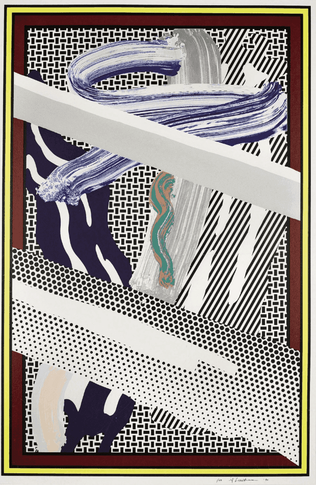 Roy Lichtenstein, ‘Reflections on Expressionist Painting’, 1990, Print, Screenprint in encaustic wax and magna on 638-g/m cold-pressed Saunders Waterford paper, Fine Art Ltd., Numbered, Dated