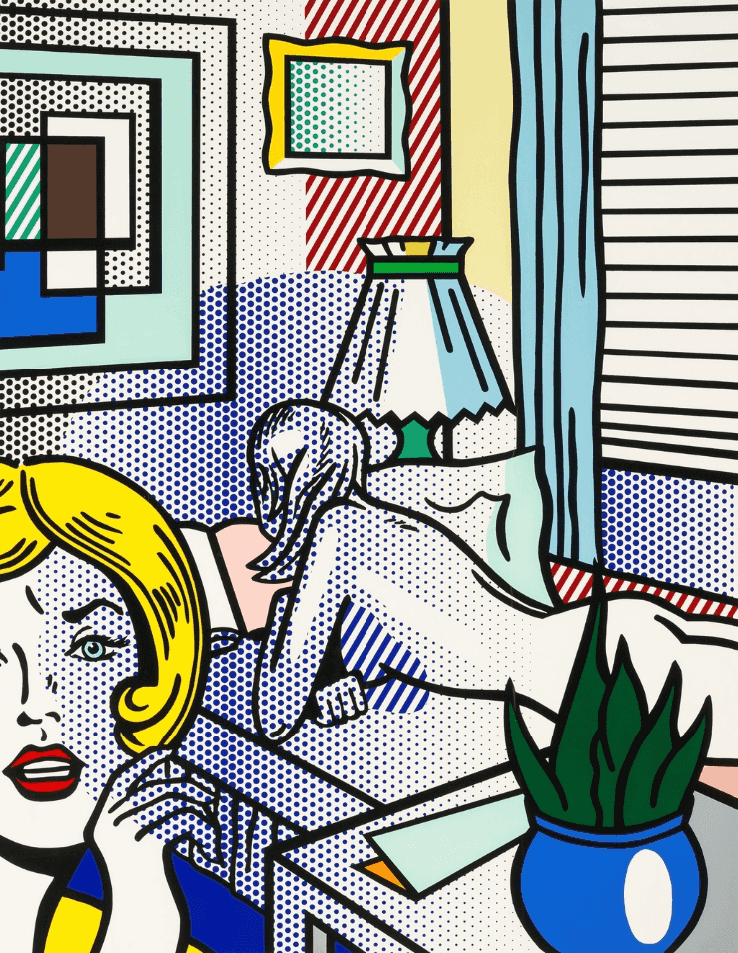 Roy Lichtenstein, ‘Roommates’, 1994, Print, Relief in colors on Rives BFK paper., Tyler Graphics Ltd., 