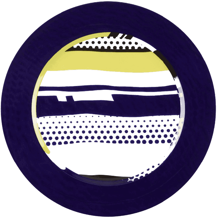 Roy Lichtenstein, ‘Service plate’, 1990, Print, Glazed porcelain, null, Numbered