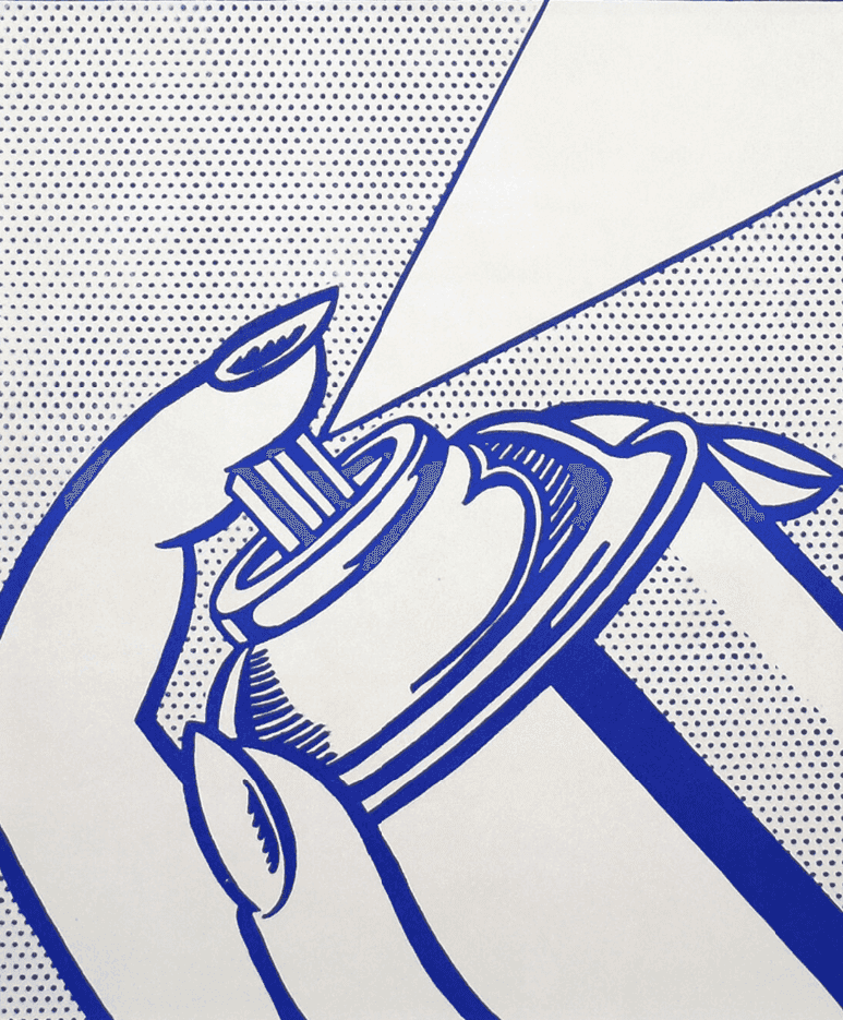 Roy Lichtenstein, ‘Spray Can’, 1963, Print, Lithograph on white wove paper, null, Numbered