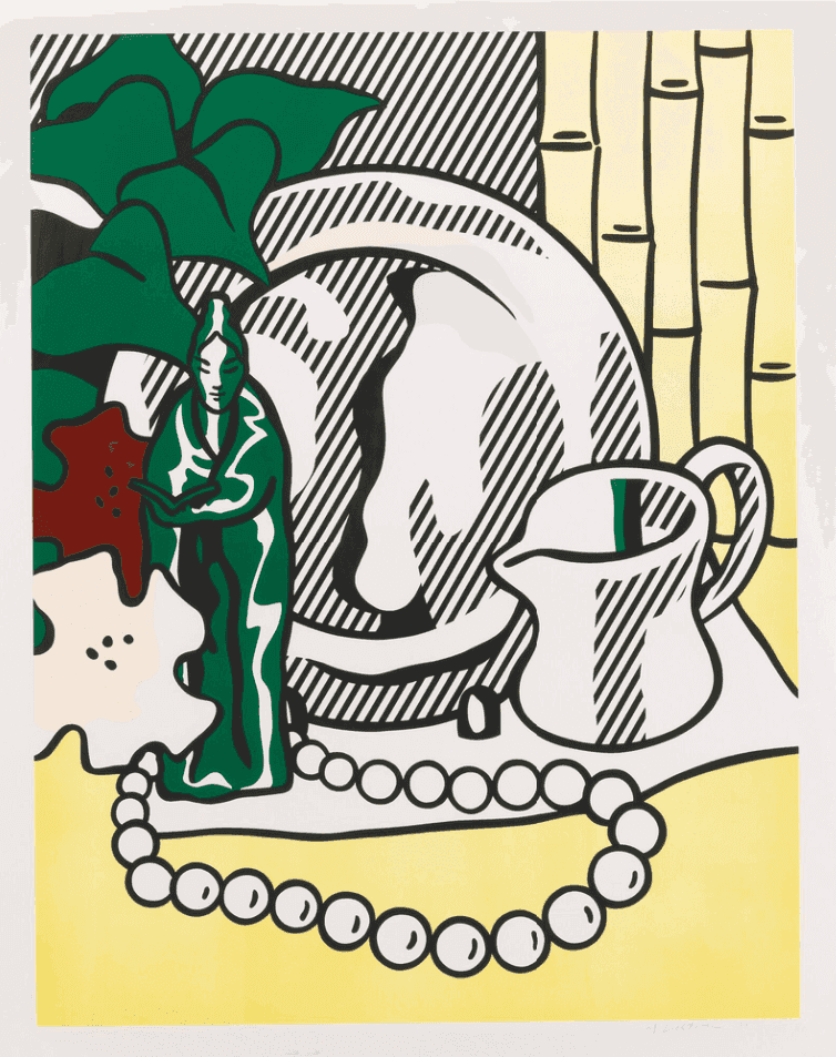 Roy Lichtenstein, ‘Still Life with Figurine’, 1974, Print, Lithograph and screenprint on Rives BFK paper, null, Numbered, Dated