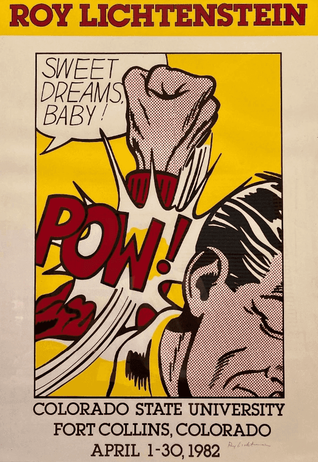 Roy Lichtenstein, ‘Sweet Dreams Baby’, 1982, Print, Silkscreen, printed in color on wove paper, Colorado State University Art Museum, Numbered
