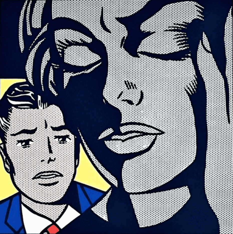 Roy Lichtenstein, ‘Tension’, 1987, Print, Color offset lithograph on glossy thin board, unframed with label, null, Numbered