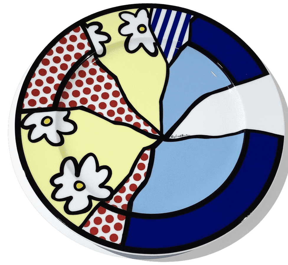 Roy Lichtenstein, ‘Untitled Plate (Waterlily)’, 1990, Sculpture, Ceramic plate with color silkscreen, null, Numbered