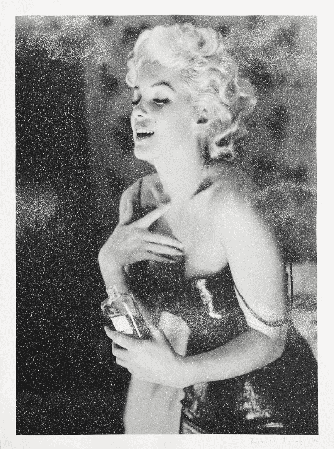 Russell Young, ‘Marilyn’, 2025, Print, Acrylic and hand-pulled oil based ink screenprint with diamond dust on Coventry paper, null, Numbered