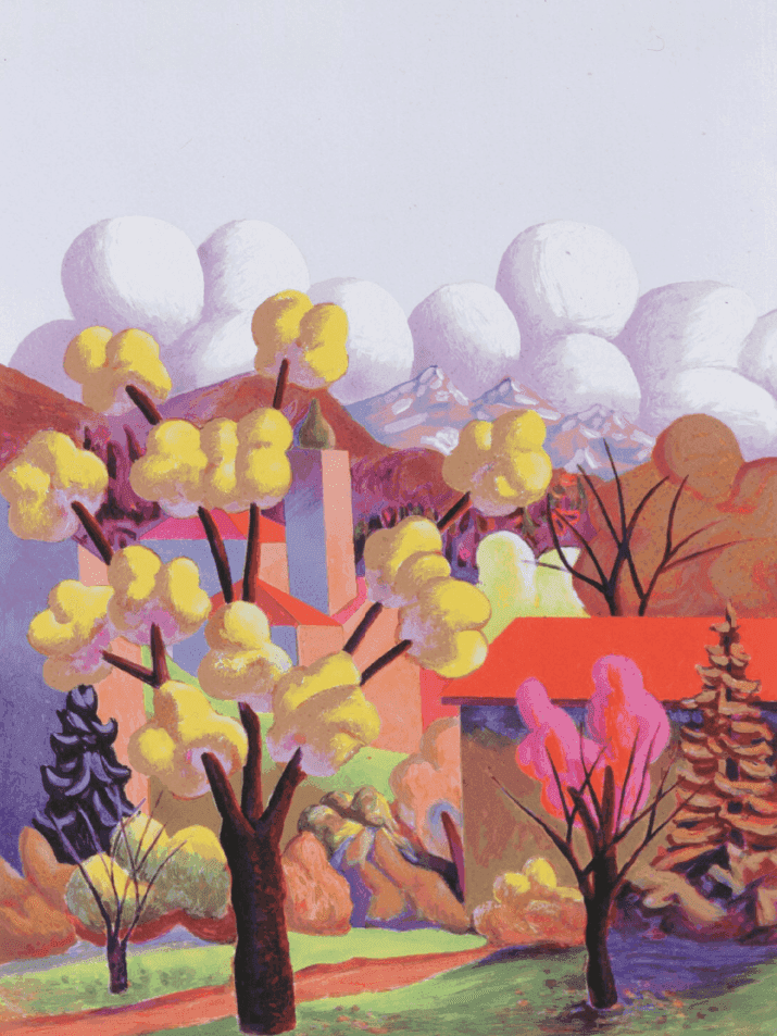 Salvo, ‘Ottobre’, 2000, Print, Litho-serigraphy, Guastalla - Graphis Arte, 